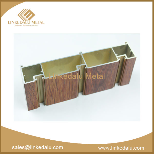 Heatsink Extruded Aluminium Profile Manufacturers, WD0003, Wooden Grain