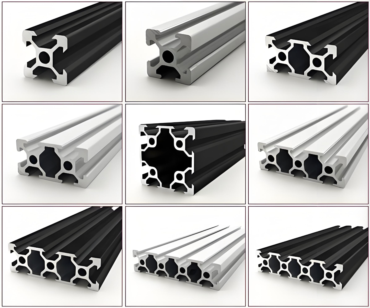 T-Slot and V-Slot Aluminum Extrusions