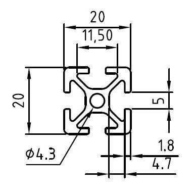 T-Slot and V-Slot Aluminum Extrusions — image 3