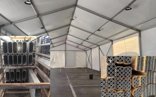 Aluminum Profiles for Tents, Marquees, and Folding Frame Structures
